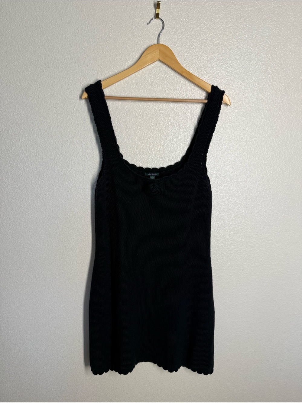 wild fable Black Knit Mini Dress size XL